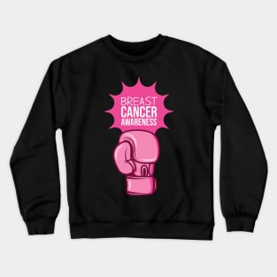 Breast Cancer Awareness Boxing Glove Crewneck Sweatshirt